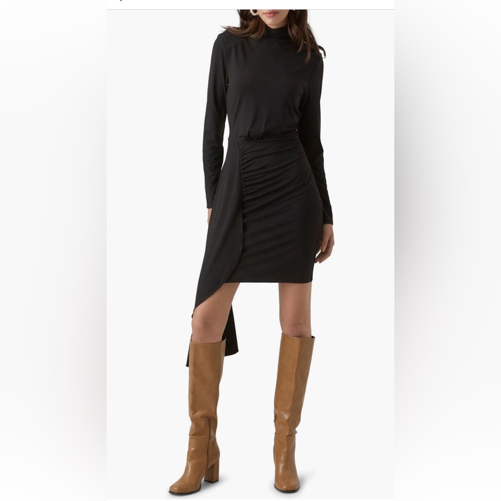 VERO MODA Hevi Long Sleeve Asymmetric Hem Jersey Dress- NWT